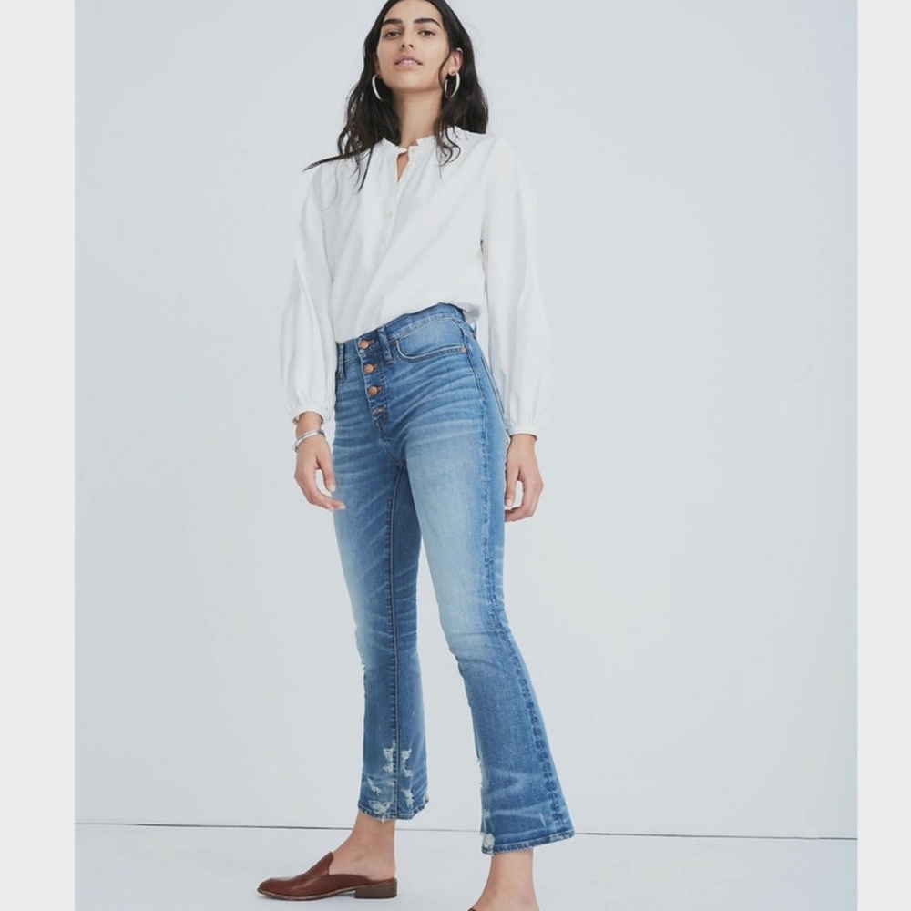 Madewell | Cali Demi-Boot Button Front Jeans